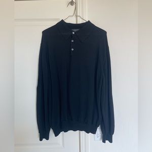 Mens long sleeve polo